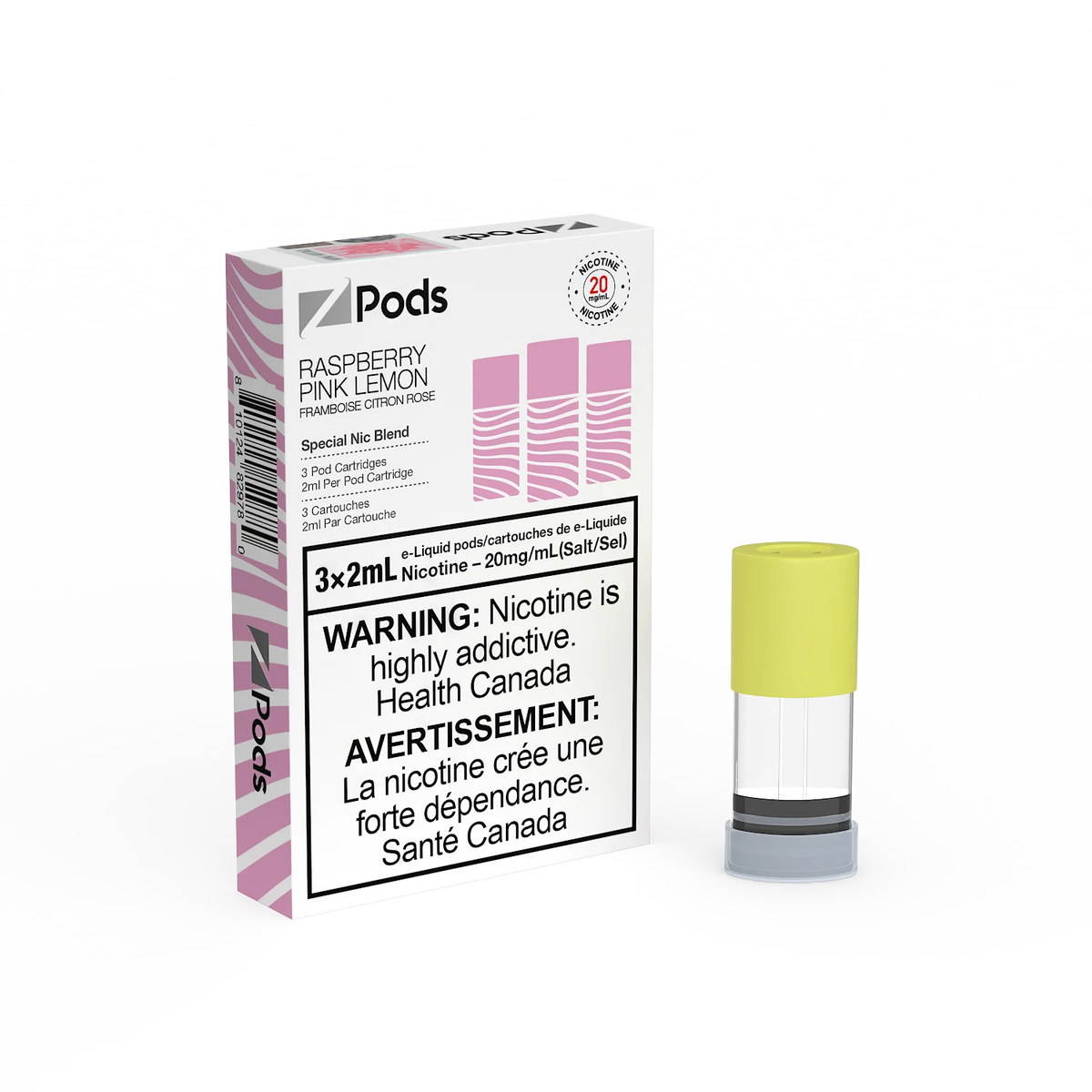 Z Pods 20MG - Raspberry Pink Lemon
