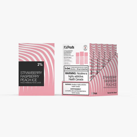 Z Pods 20MG - Strawberry Raspberry Peach Ice
