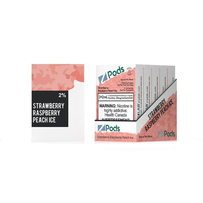 Z Pods 20MG - Strawberry Raspberry Peach Ice