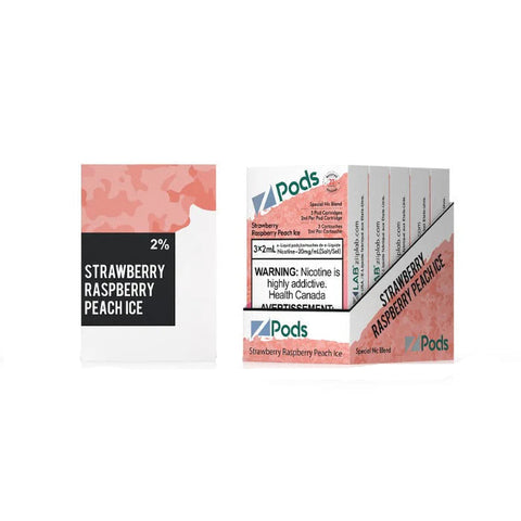 Z Pods 20MG - Strawberry Raspberry Peach Ice