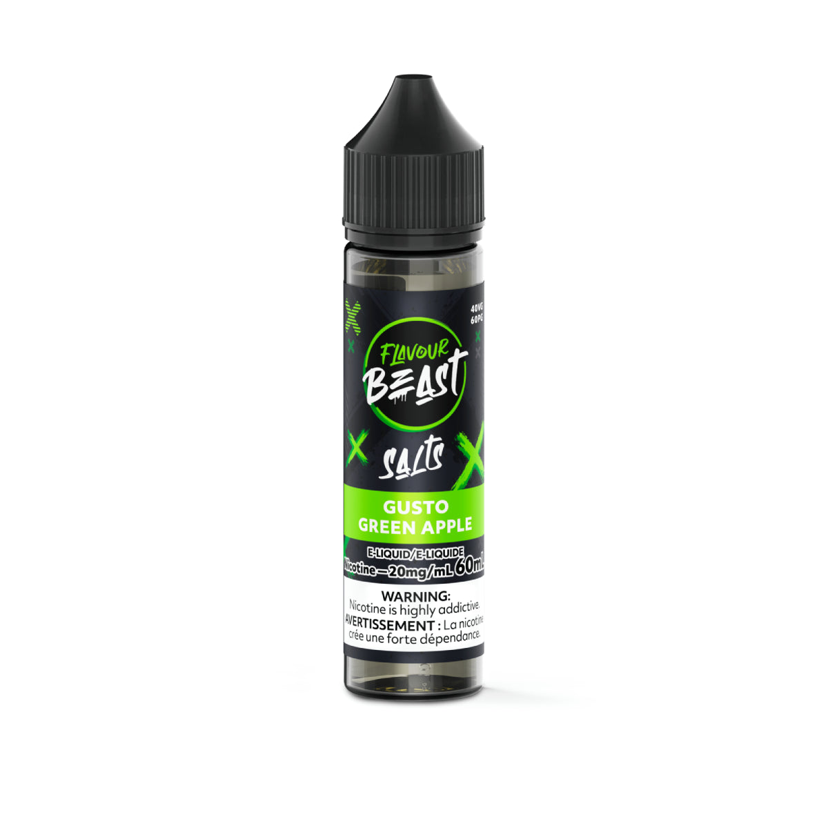 Flavour Beast E-Liquid Salt - Gusto Green Apple