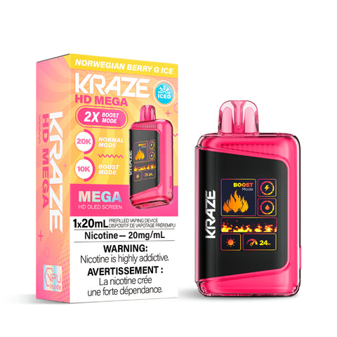 Kraze HD Mega Disposable - 20000 Puffs