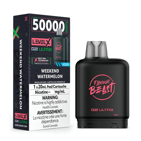 Level X G2 ULTRA Pod FB 50K - Zero & 10mg/ml Nicotine