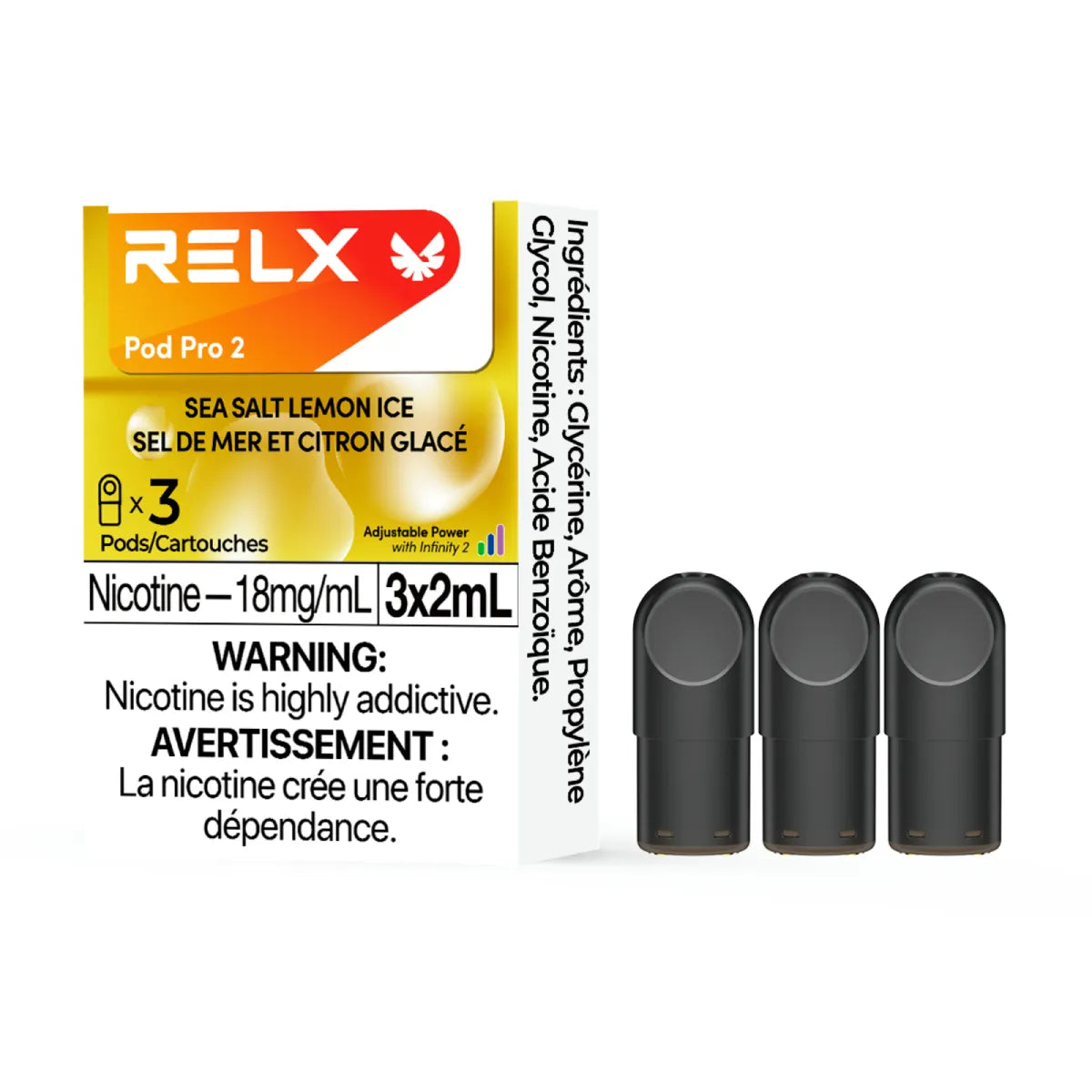 RELX Pod Pro 2 - 18mg 3pc/Pack