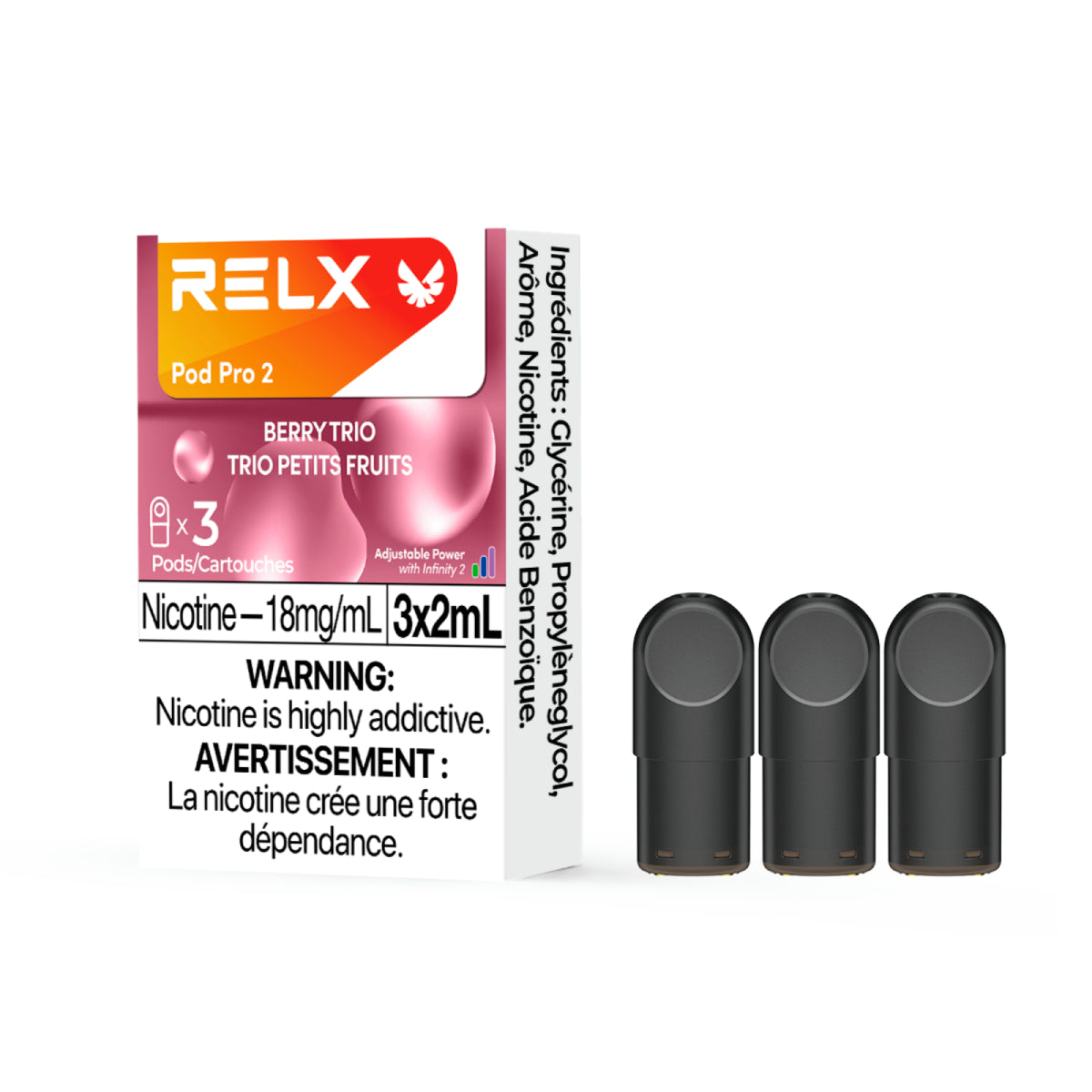 RELX Pod Pro 2 - 18mg 3pc/Pack