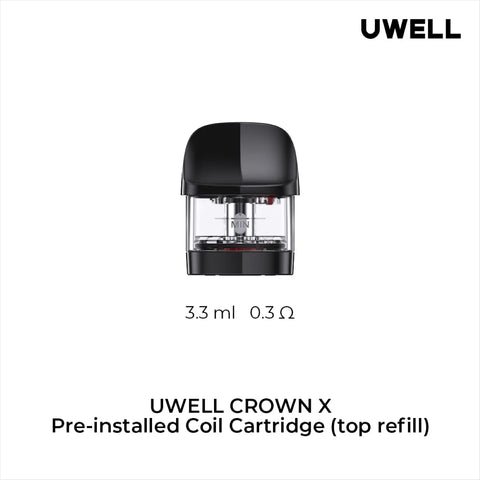 Uwell Crown X Replacement Pods 2/PK [CRC Version]