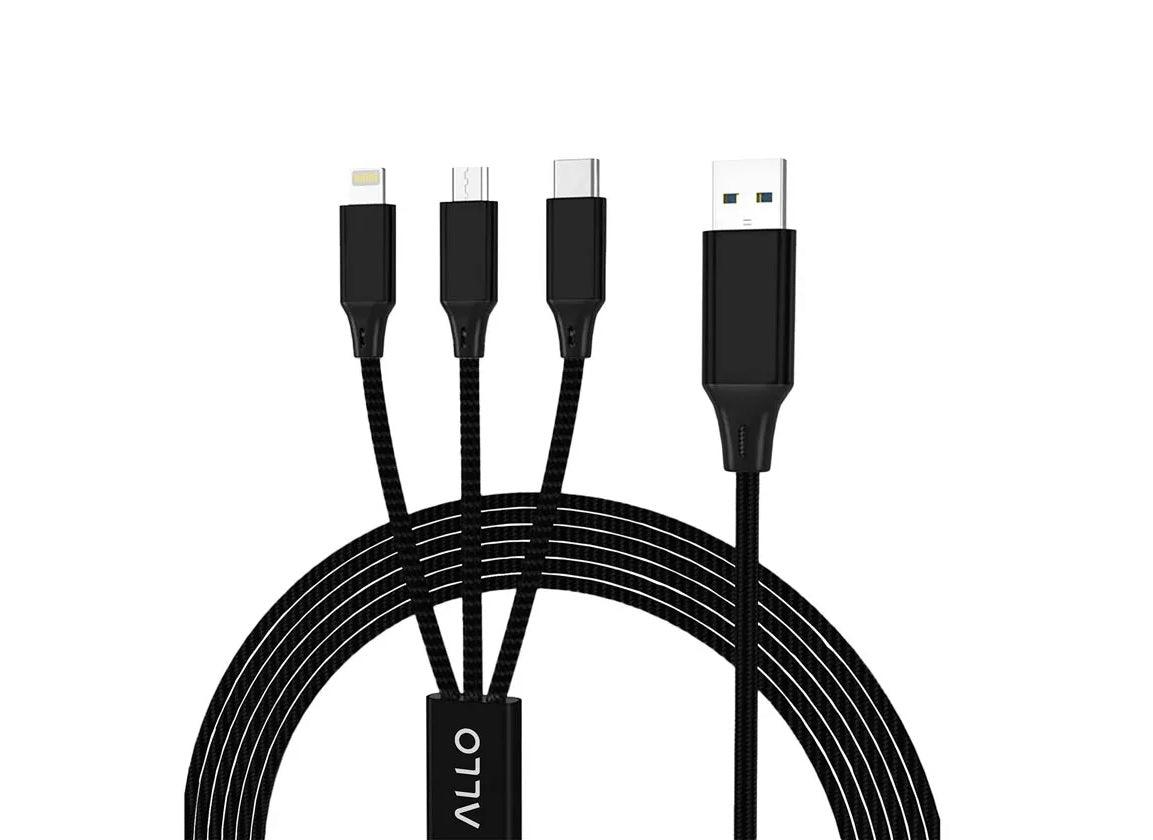 Allo 3 in 1 USB Charging Cable - HM Vape