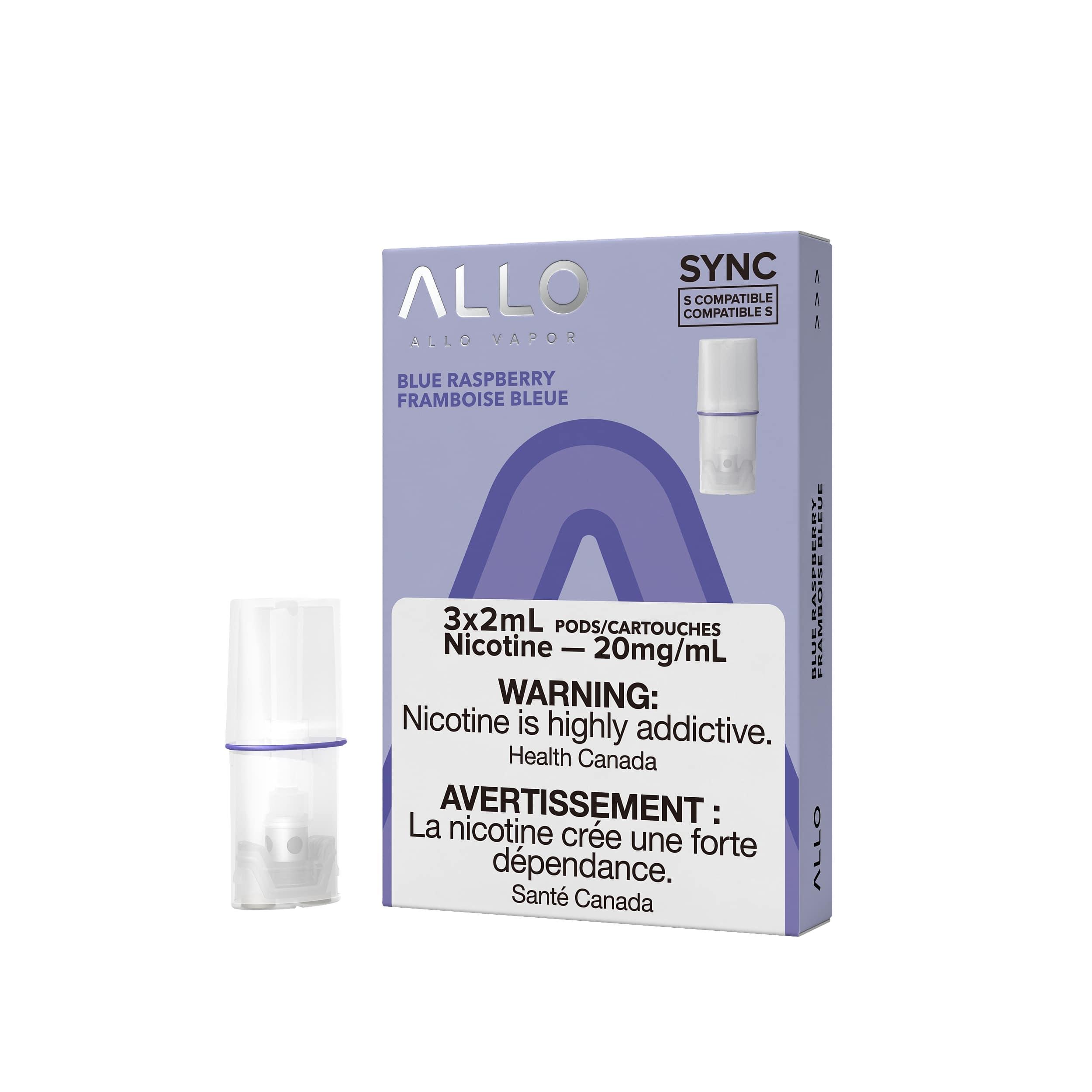 Blue Raspberry Allo Sync S Compatible Pods 20mg