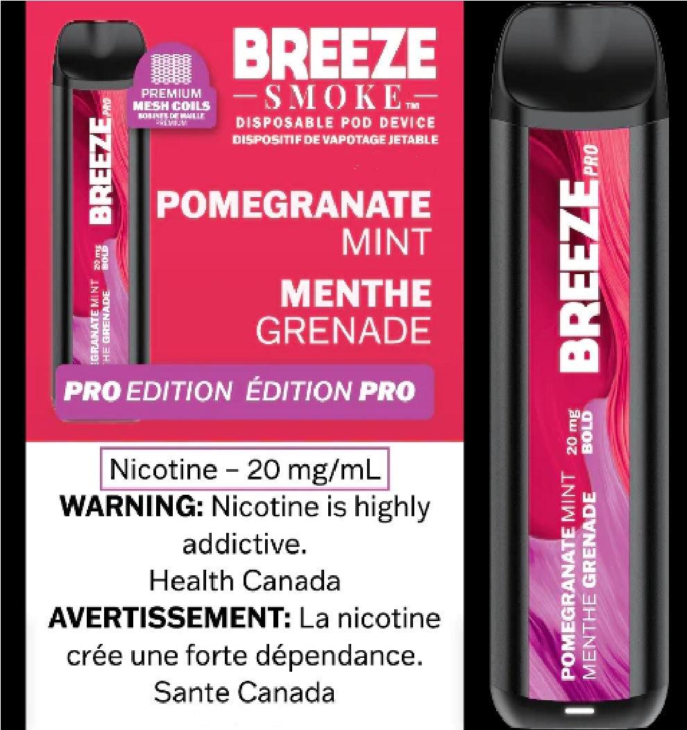 BREEZE PRO Disposable - POMEGRANATE MINT - HM Vape