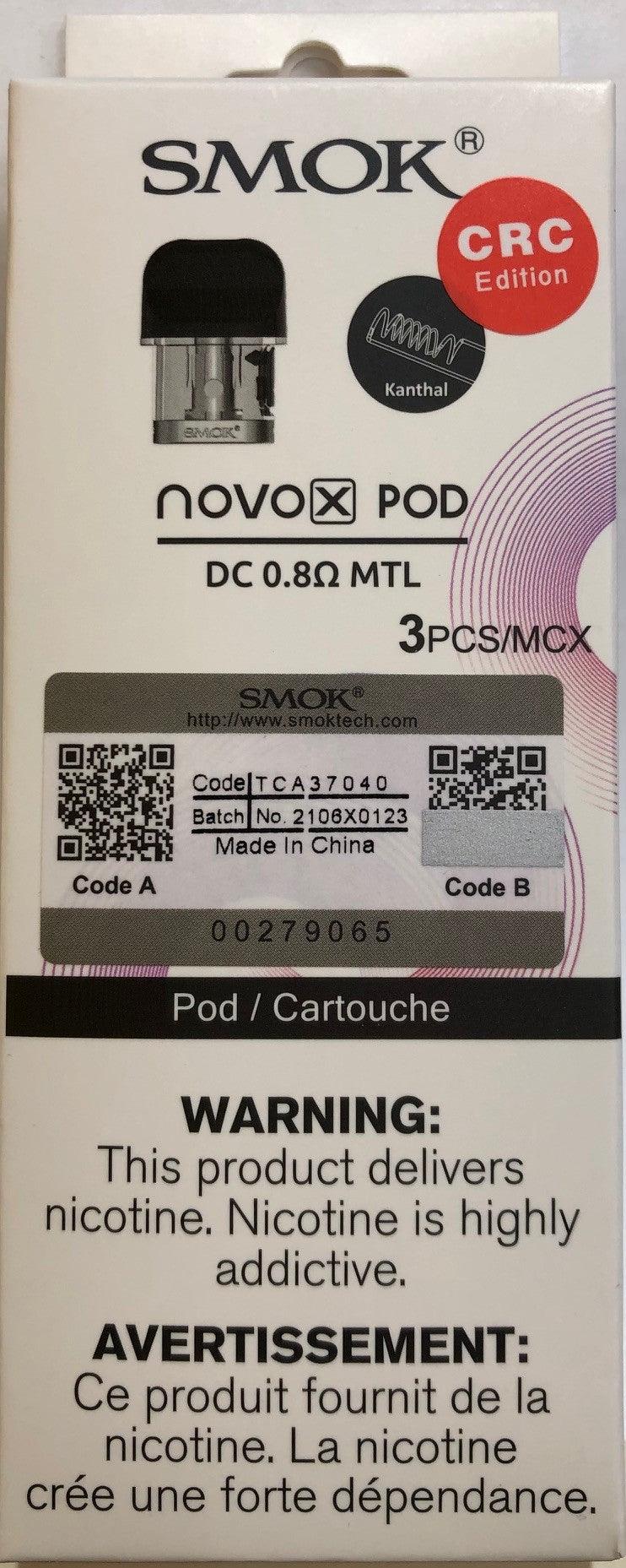 SMOK Novo X DC 0.8Ω MTL Replacement Pods - 3 Pack