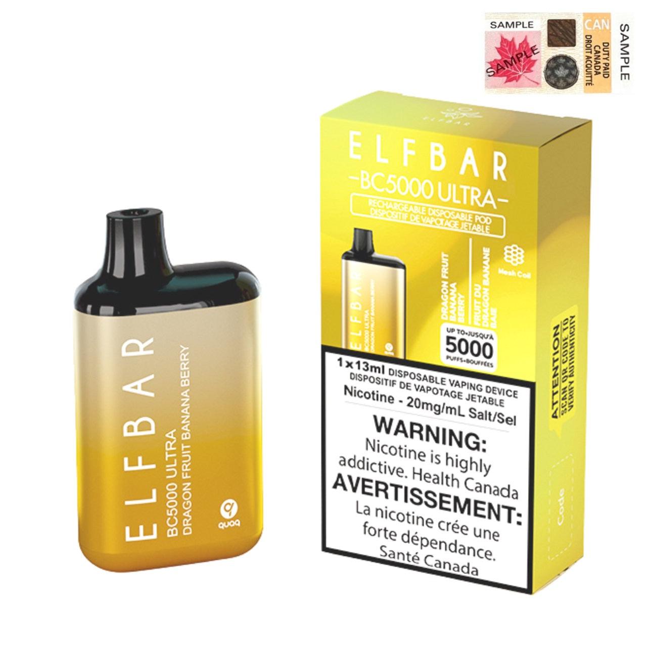 ELFBAR BC5000 ULTRA - DRAGON FRUIT BANANA BERRY