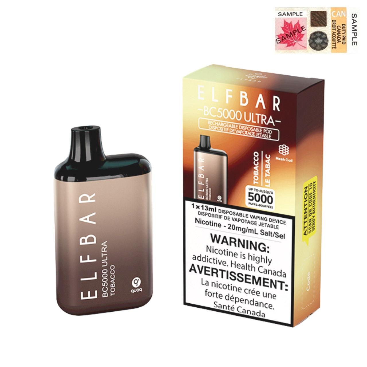 ELFBAR BC5000 ULTRA - TOBACCO