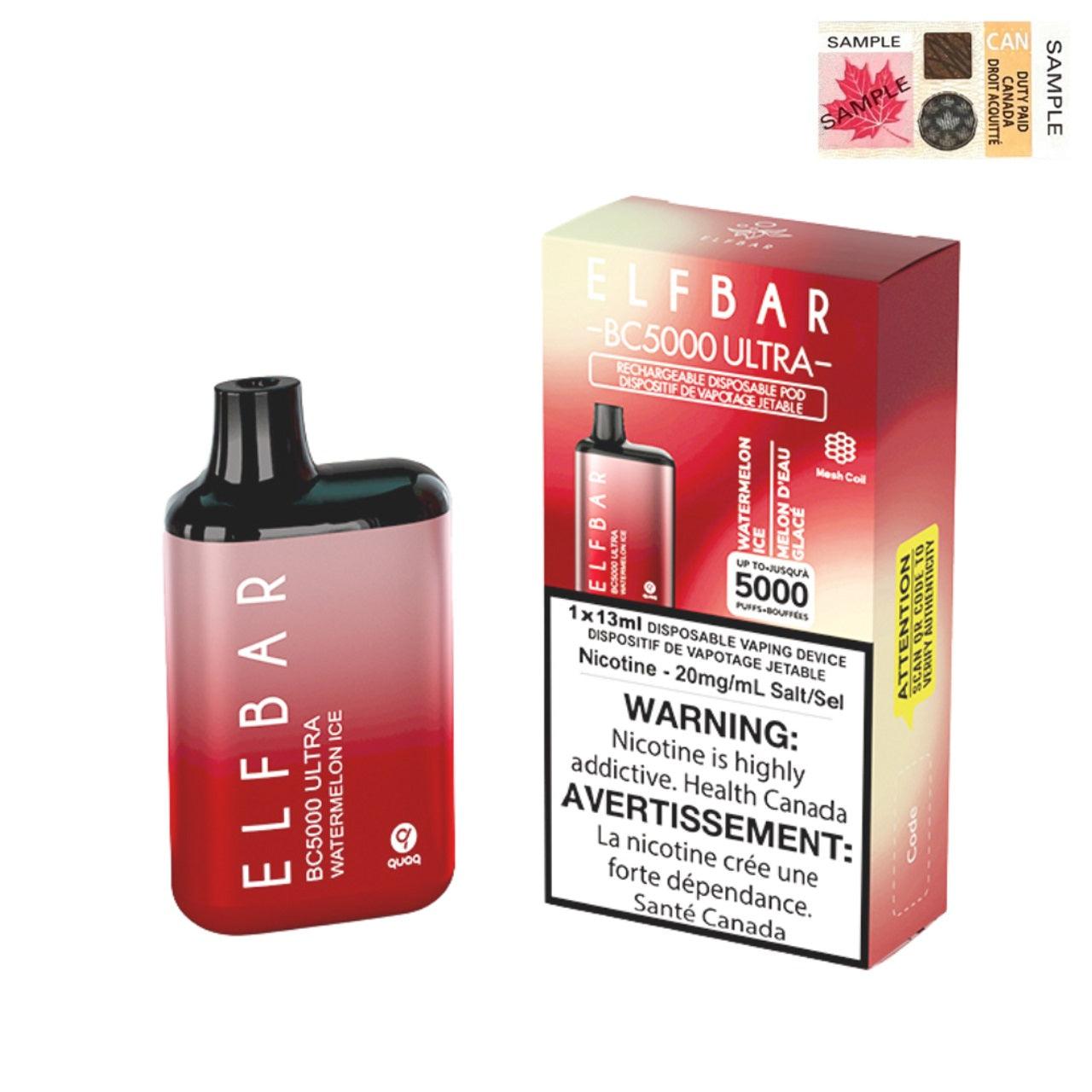 ELFBAR BC5000 ULTRA - WATERMELON ICE