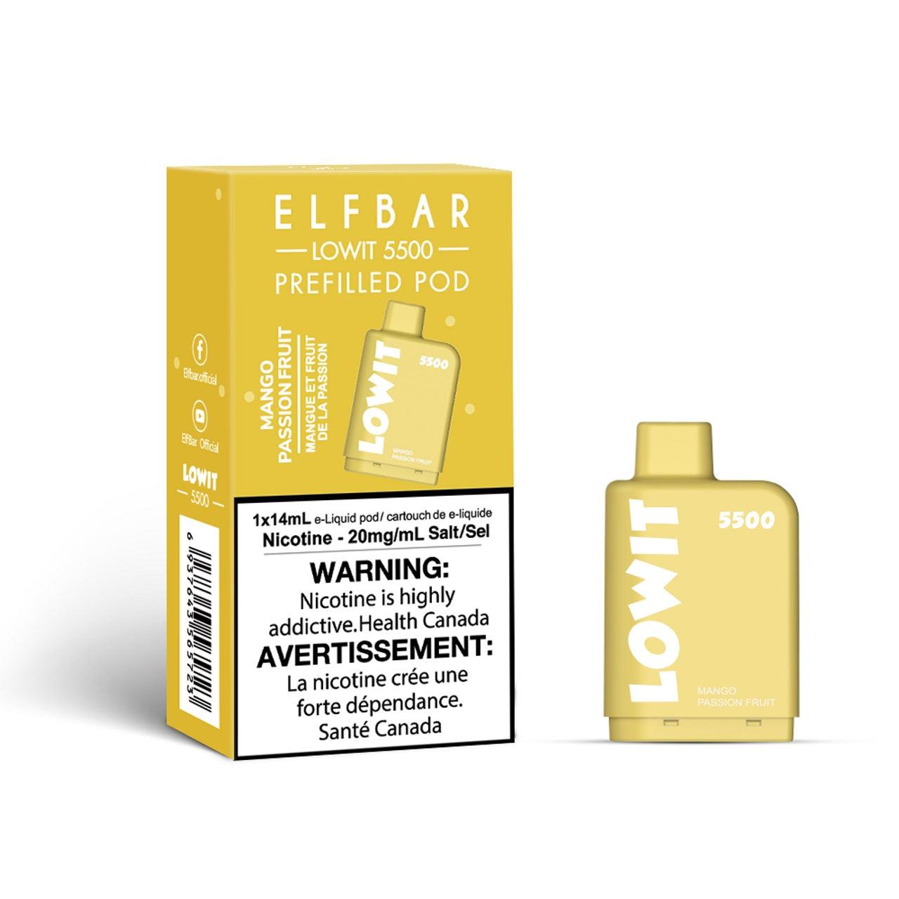 Elf Bar Lowit 5500 Puff Prefilled Pod - HM Vape