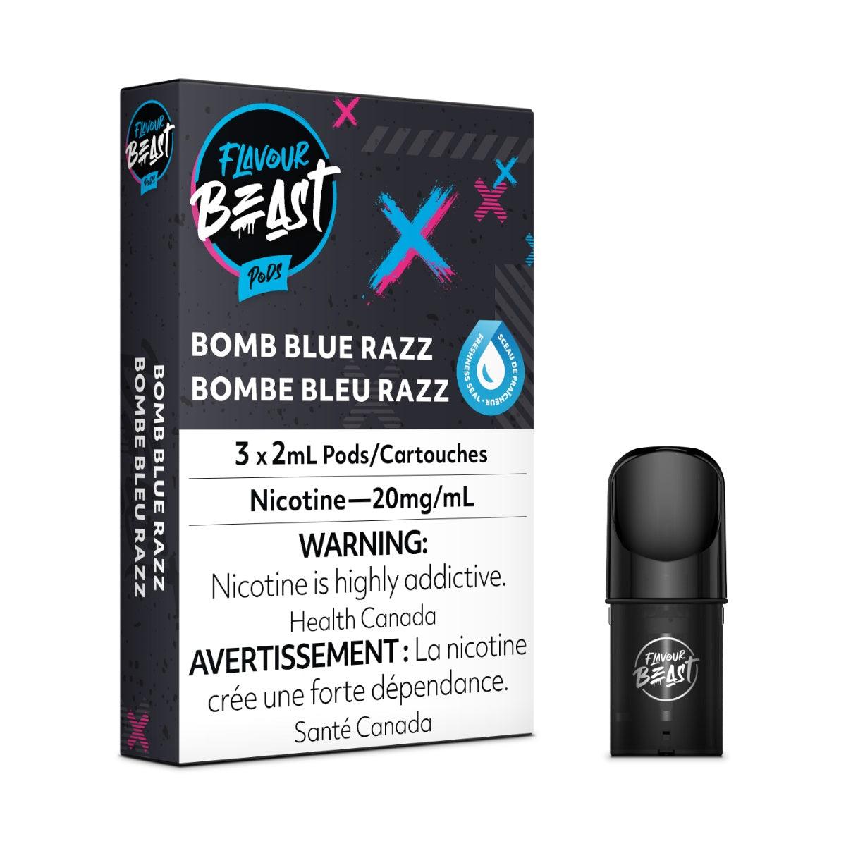 Flavour Beast Pods 3Pk 20mg - BOMB BLUE RAZZ