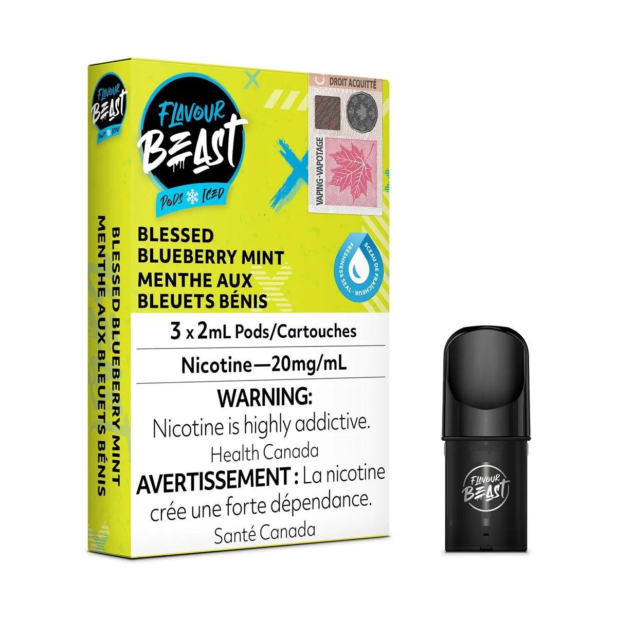 Flavour Beast Pods 3Pk 20mg - Blessed Blueberry Mint Iced