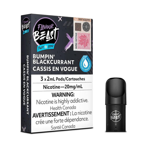 Flavour Beast Pods 3Pk 20mg - Bumpin' Blackcurrant Iced