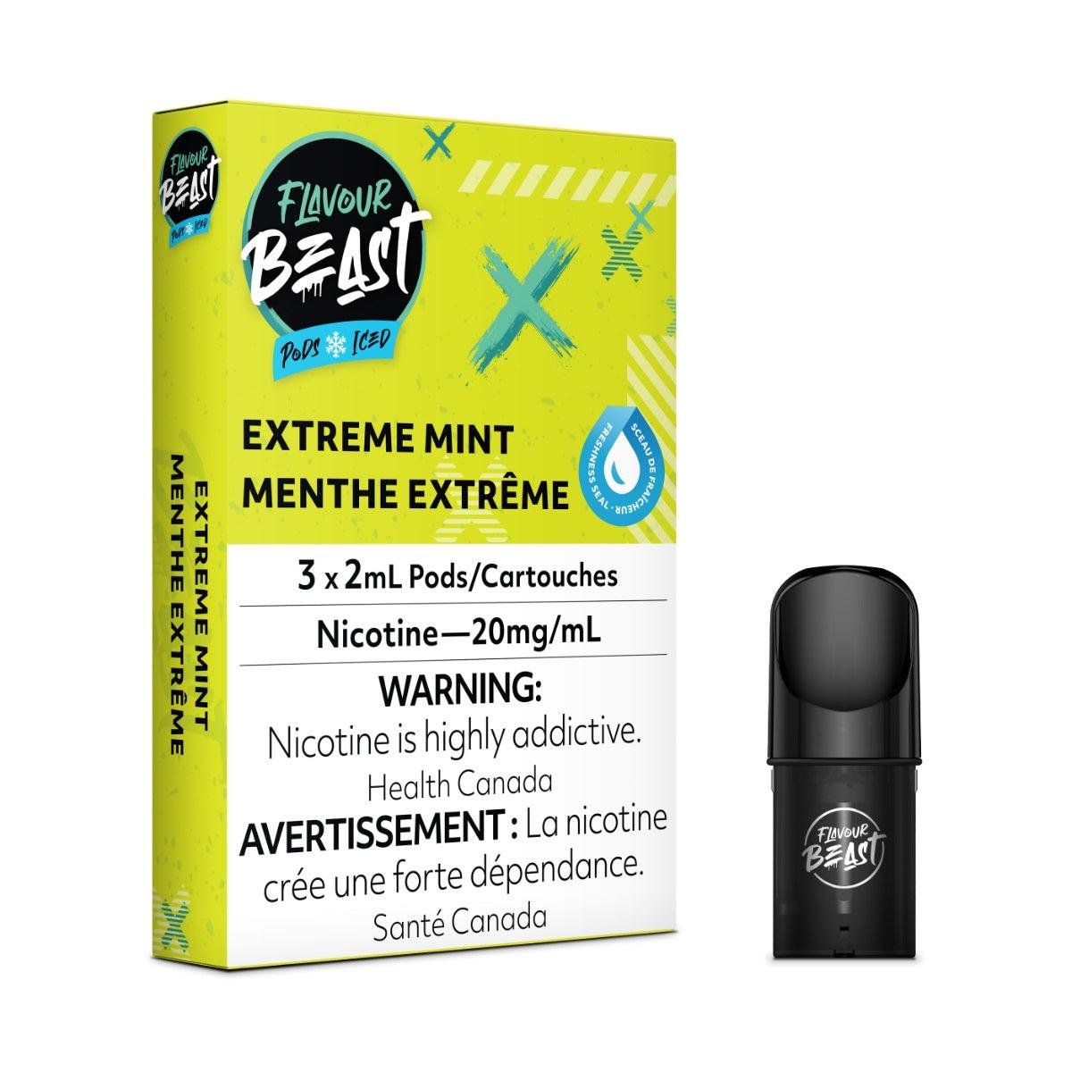 Flavour Beast Pods 3Pk 20mg - EXTREME MINT ICED