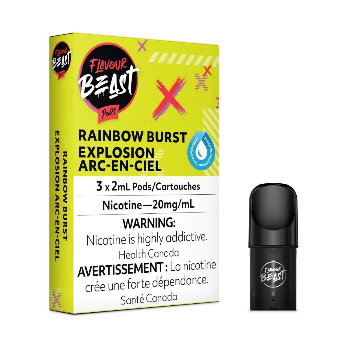 Flavour Beast Pods 3Pk 20mg - RAINBOW BURST EXPLOSION