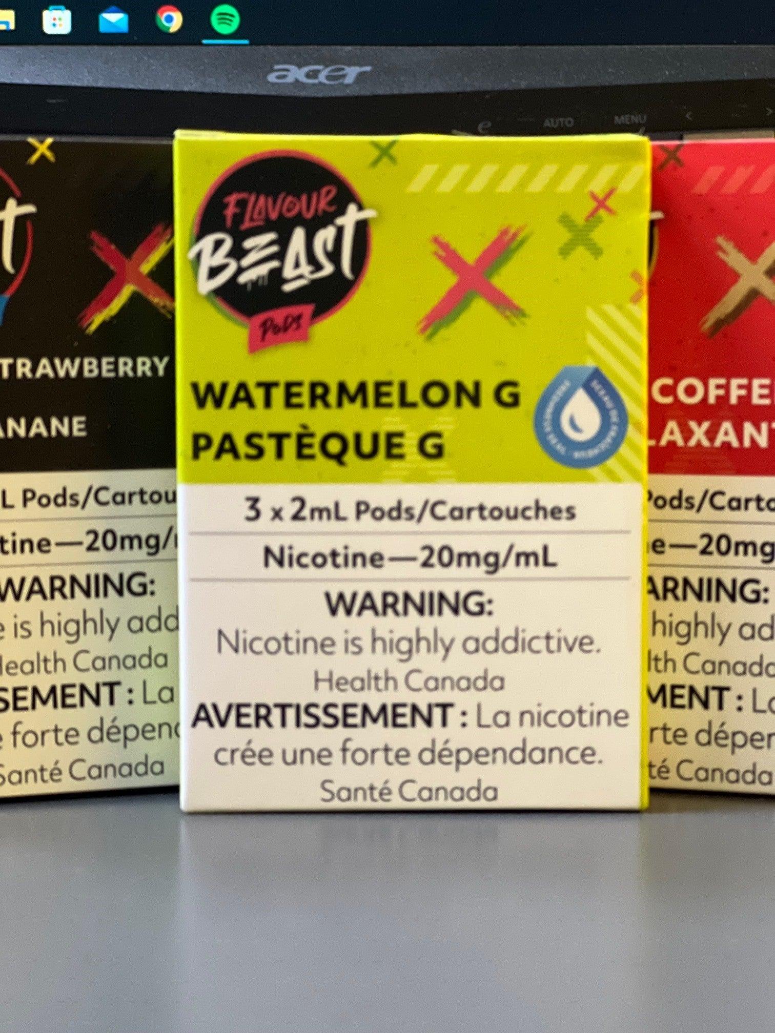 Flavour Beast Pods 3Pk 20mg - WATERMELON G