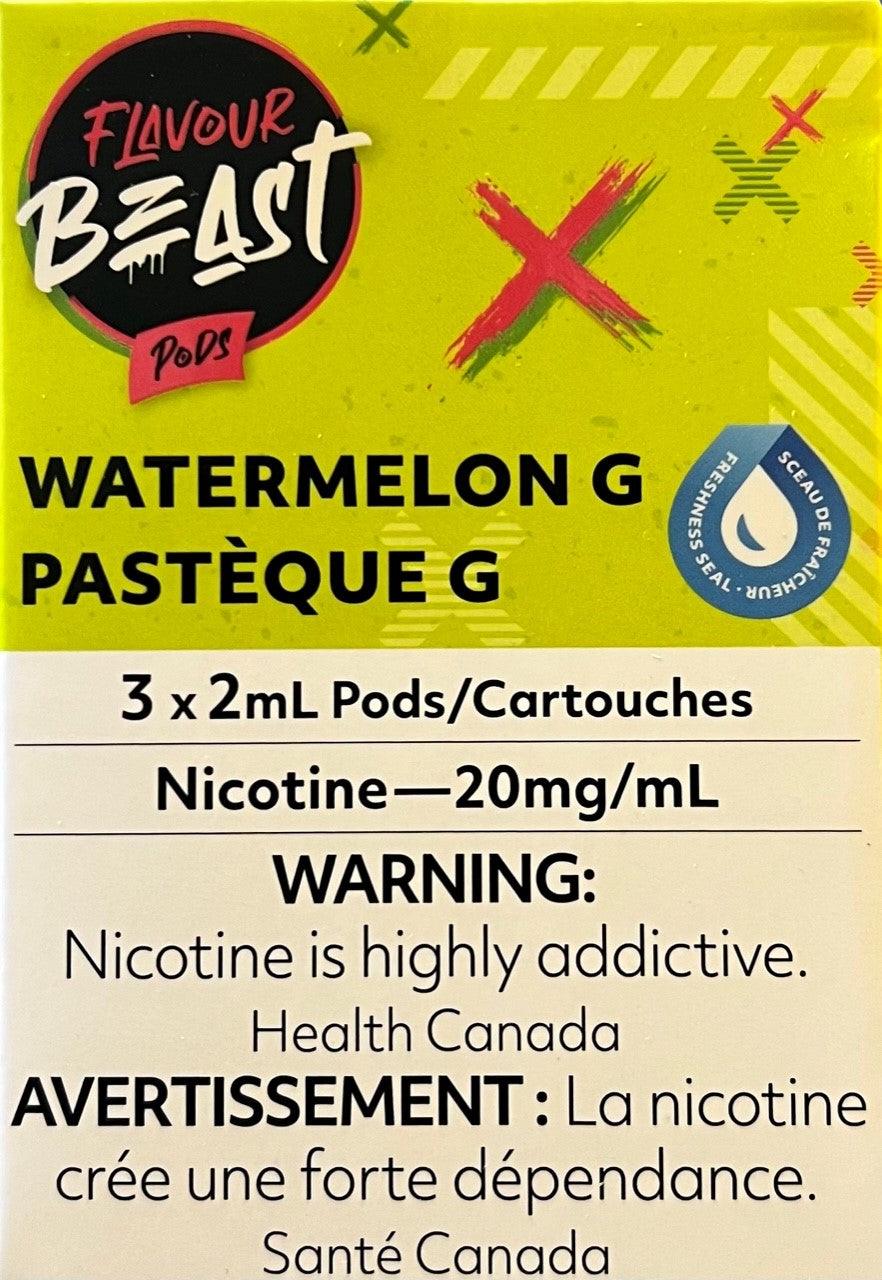 Flavour Beast Pods 3Pk 20mg - WATERMELON G