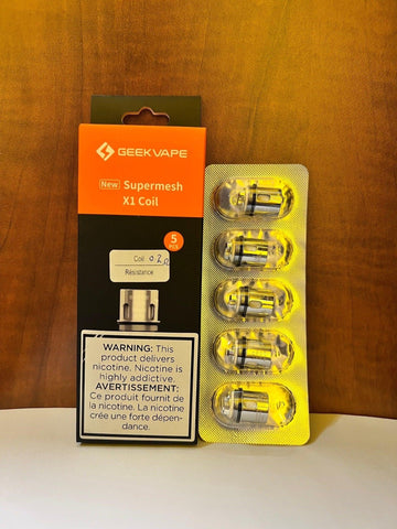 GEEKVAPE SUPER MESH REPLACEMENT COILS (5 PACK) - X1-0.2 Ohm