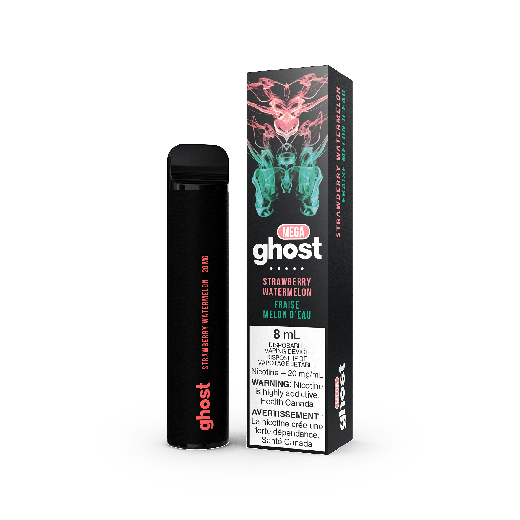 GHOST MEGA DISPOSABLE - STRAWBERRY WATERMELON - HM Vape