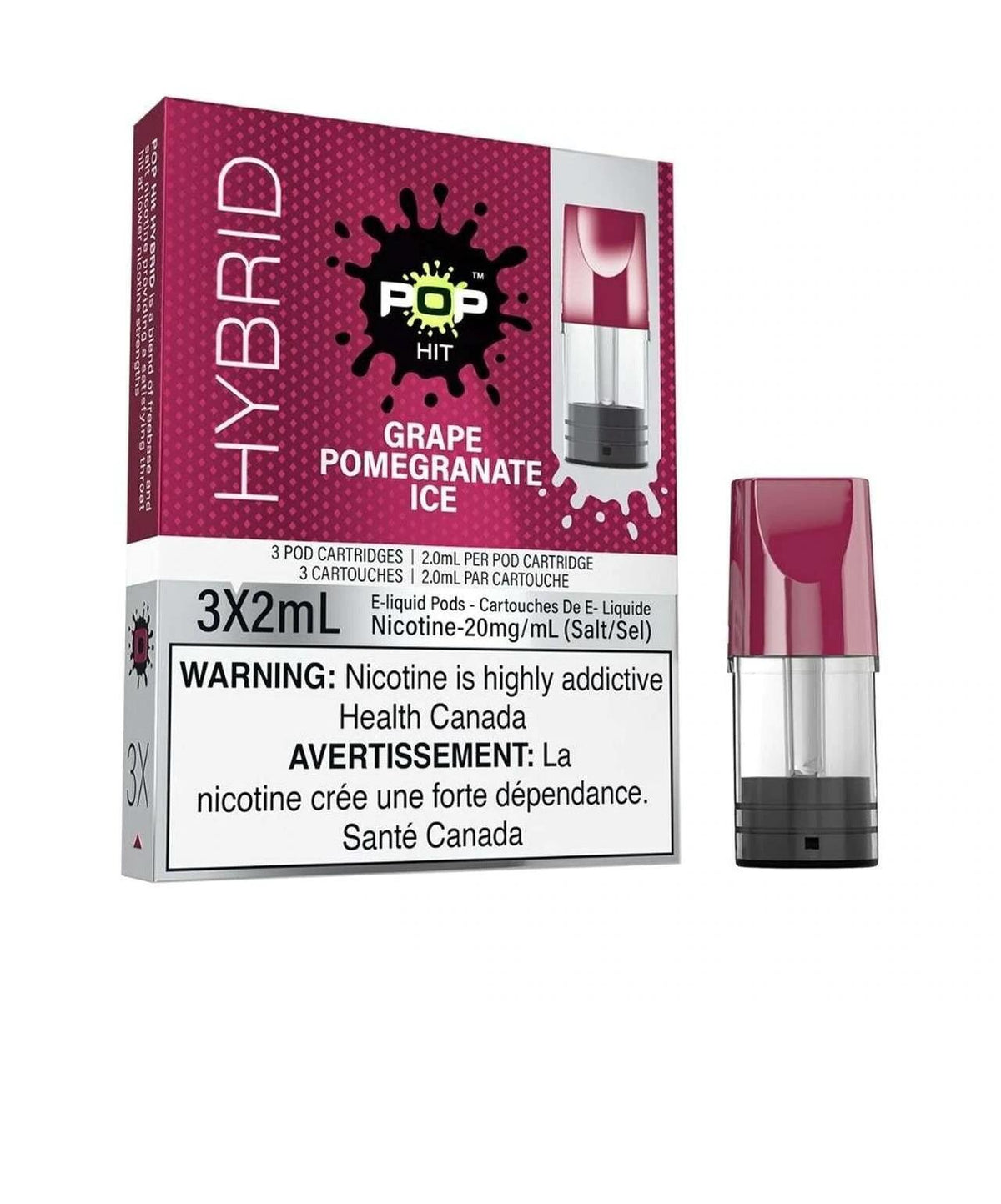 Pop Pods Hybrid 2%  - Grape Pomegranate Ice