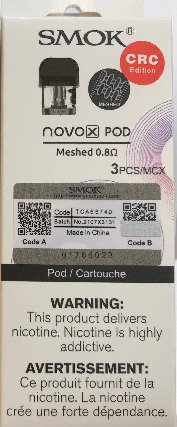 SMOK Novo X 0.8Ω Mesh Replacement Pods - 3 Pack