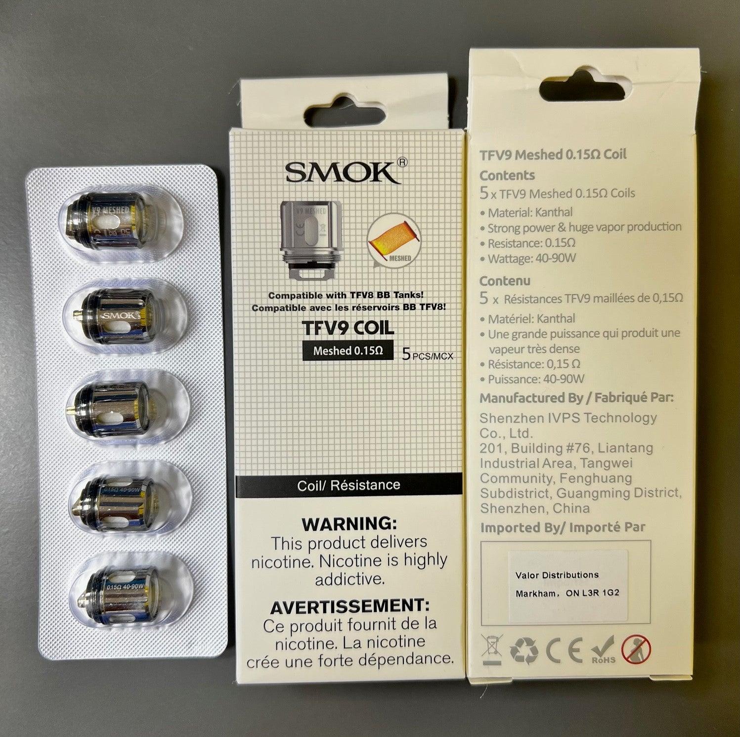 SMOK TFV9 REPLACEMENT COIL (5 PACK) - HM Vape