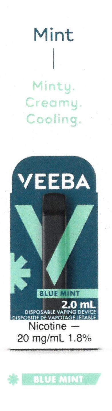 VEEBA DISPOSABLE VAPE 20mg - BLUE MINT