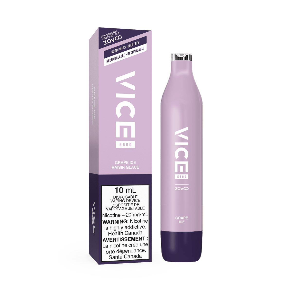 VICE 5500 DISPOSABLE - GRAPE ICE