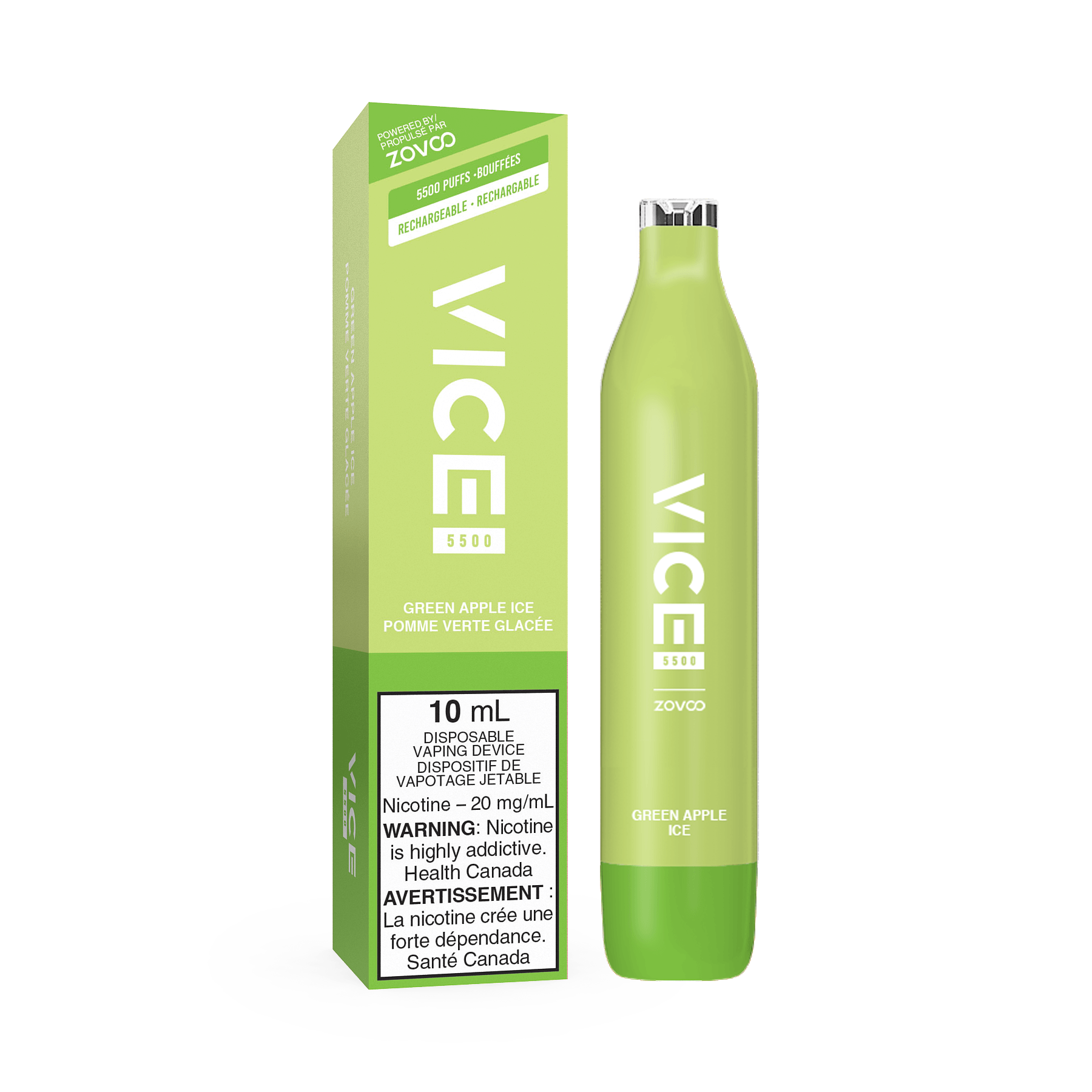 VICE 5500 DISPOSABLE - GREEN APPLE