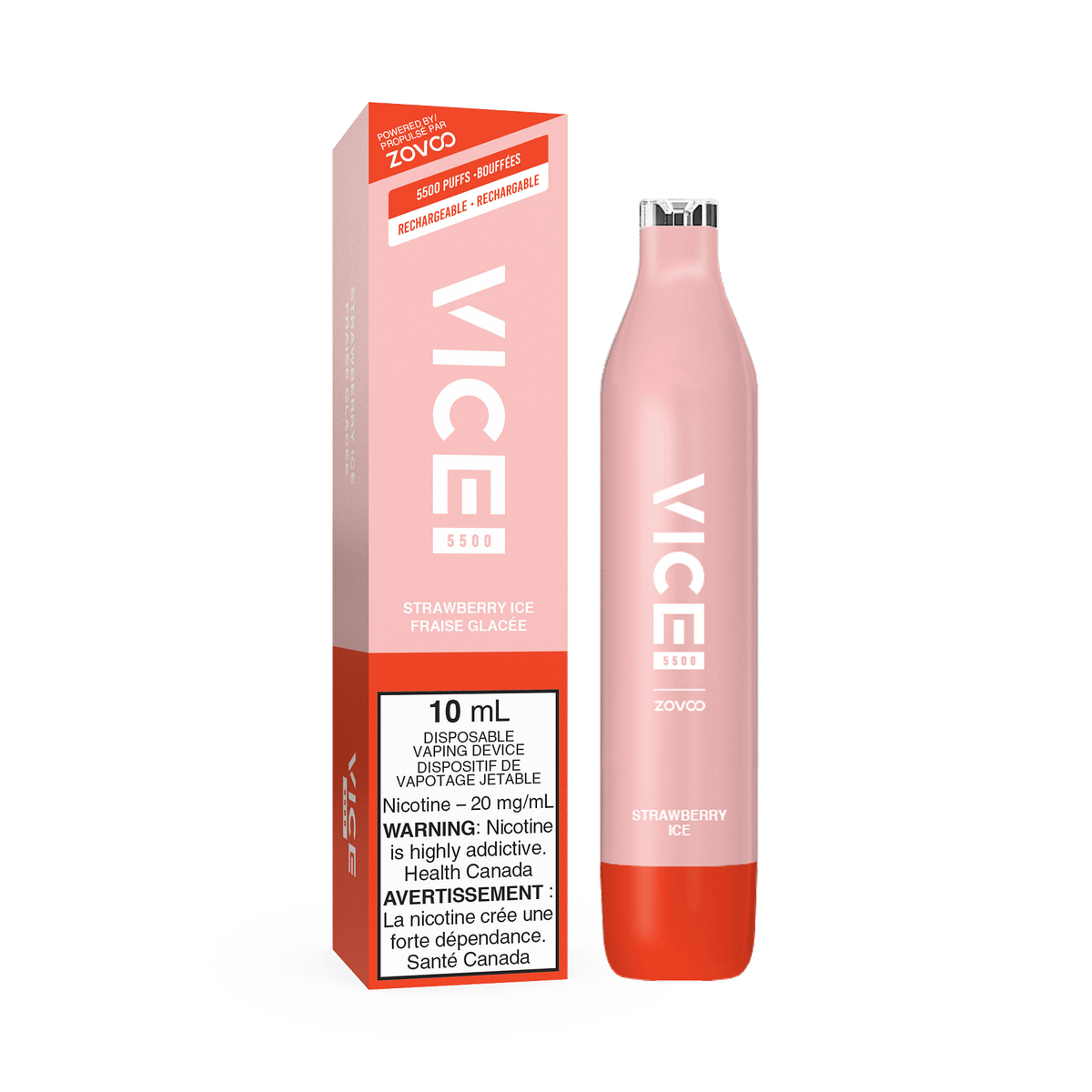 VICE 5500 DISPOSABLE - STRAWBERRY ICE