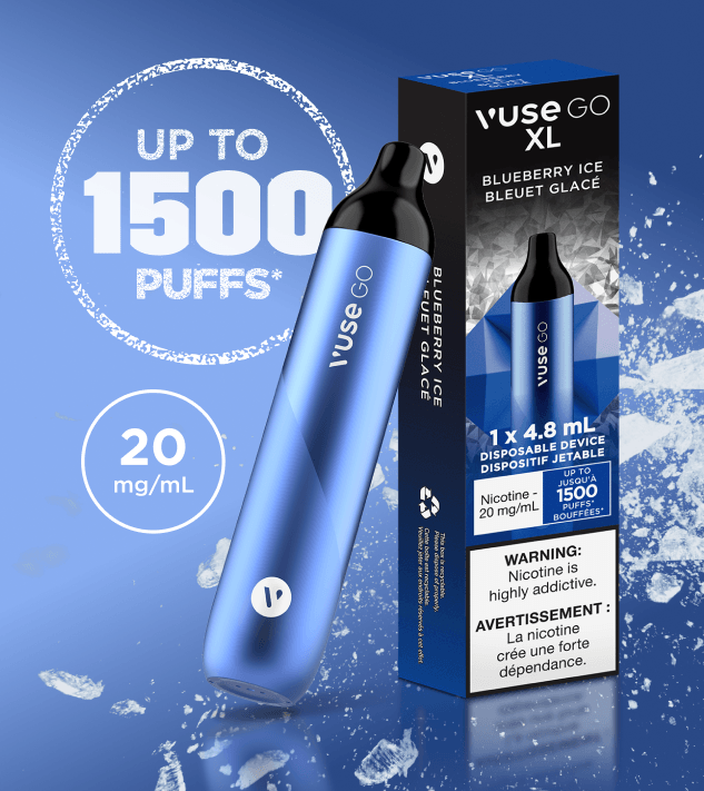 Vuse GO XL 1500 Puffs 20mg/ml - BLUEBERRY ICE