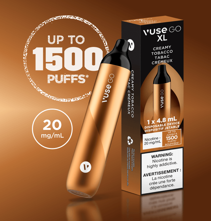 Vuse GO XL 1500 Puffs 20mg/ml - CREAMY TOBACCO