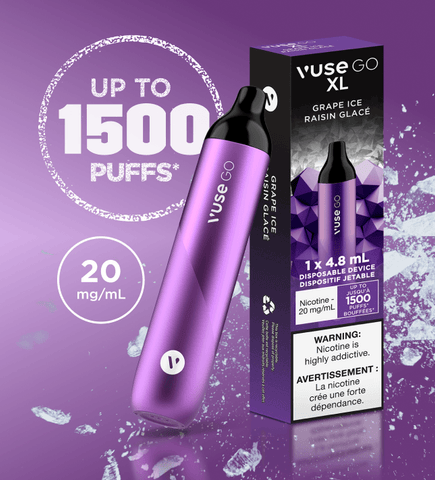 Vuse GO XL 1500 Puffs 20mg/ml - GRAPE ICE