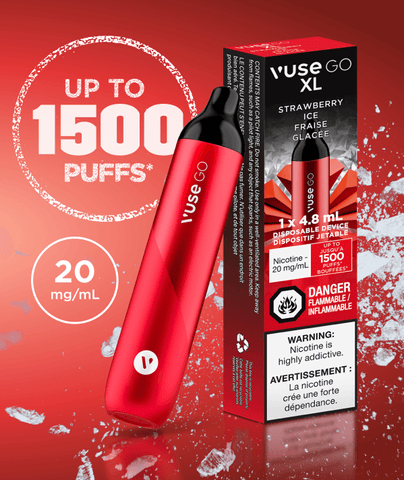 Vuse GO XL 1500 Puffs 20mg/ml - STRAWBERRY ICE