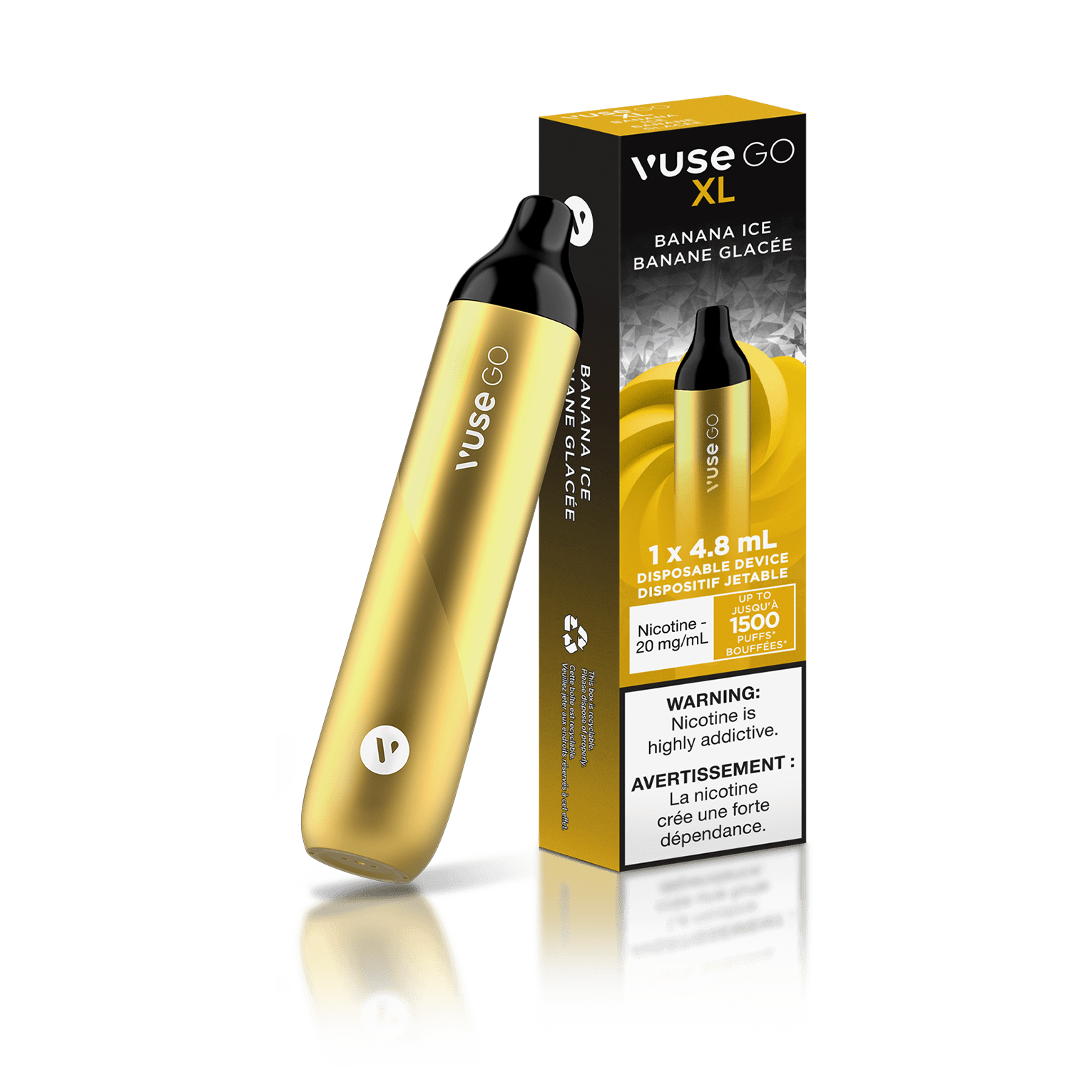 Vuse GO XL 1500 Puffs 20mg/ml - BANANA ICE