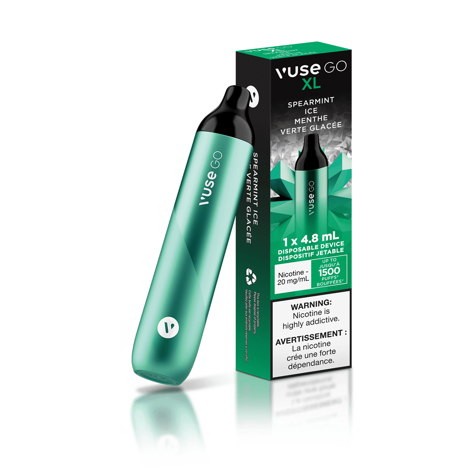 Vuse GO XL 1500 Puffs 20mg/ml - SPEARMINT ICE