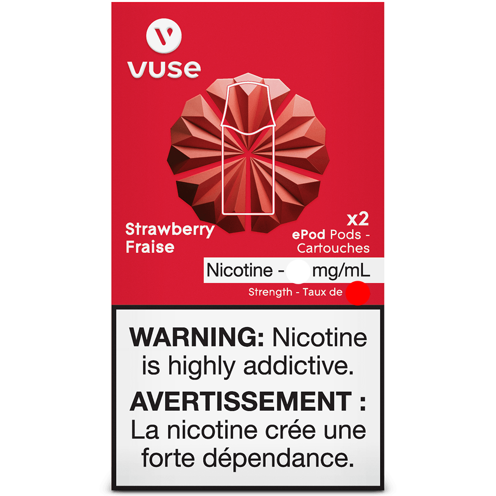 Vuse ePod Strawberry Pods Canada HM Vape Vuse ePod Strawberry Pods Canada HM Vape