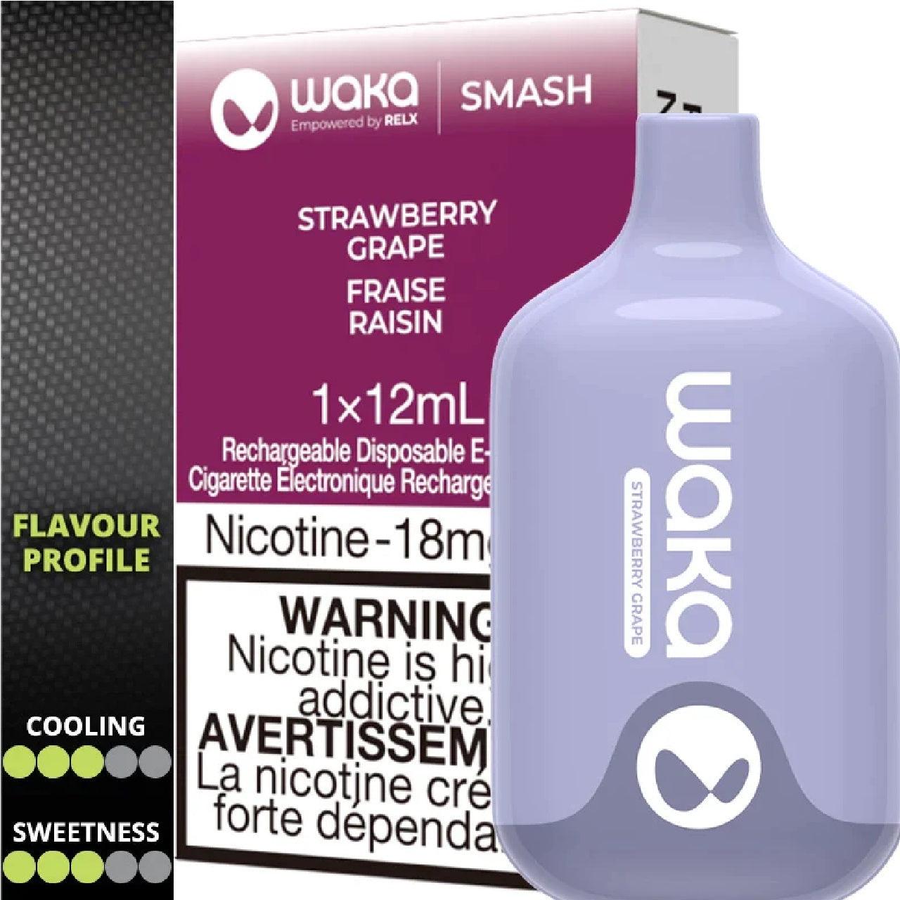 Waka Smash X RELX 6000 puffs - Strawberry Grape