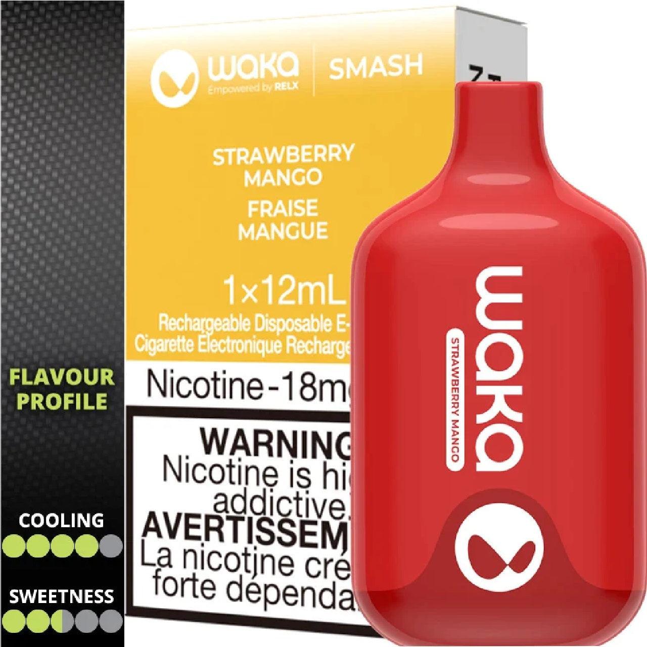 Waka Smash X RELX 6000 puffs - Strawberry Mango