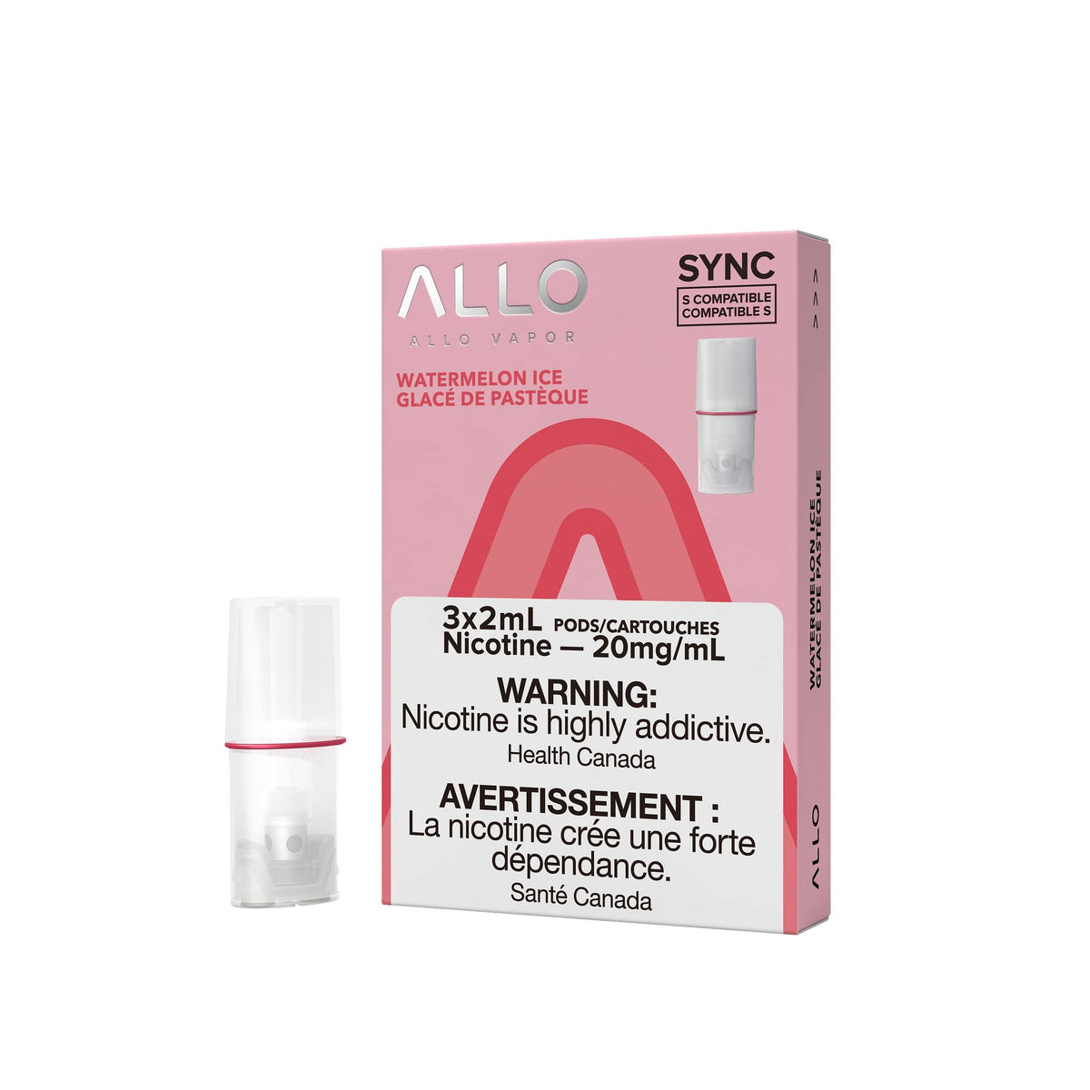 Watermelon Ice Allo Sync S Compatible Pods 20mg