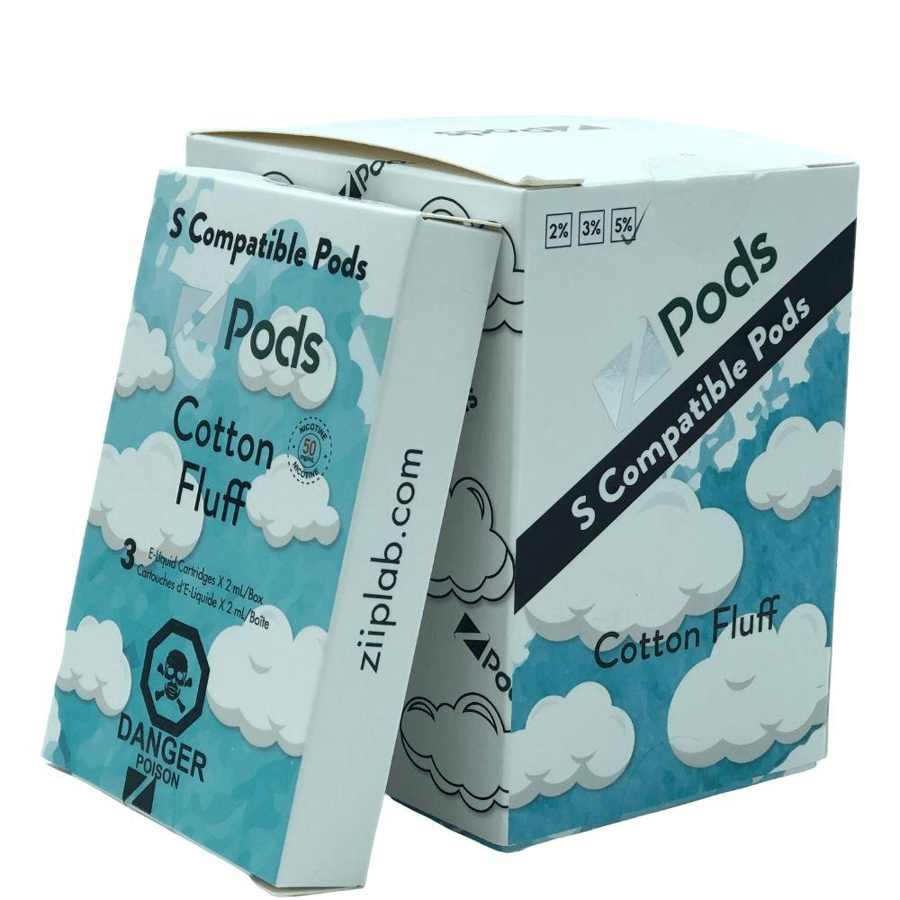 Z Pods S Compatible Pods Cotton Fluff 5% Nic Salt