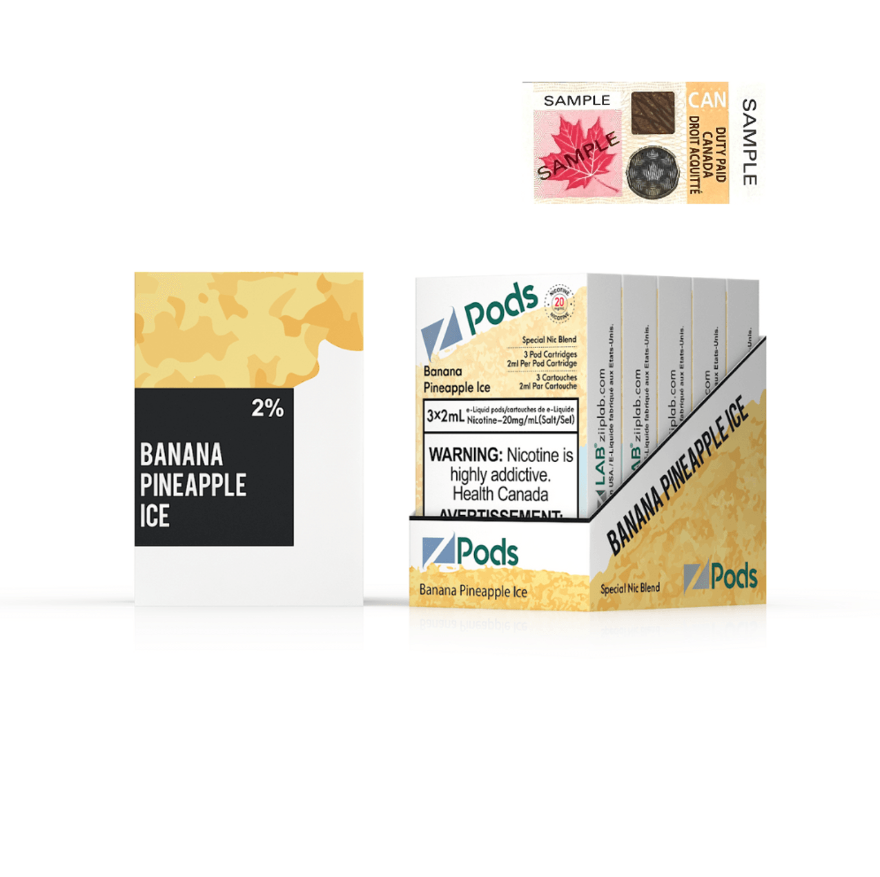 Z Pods 20MG - Banana Pineapple Ice - HM Vape