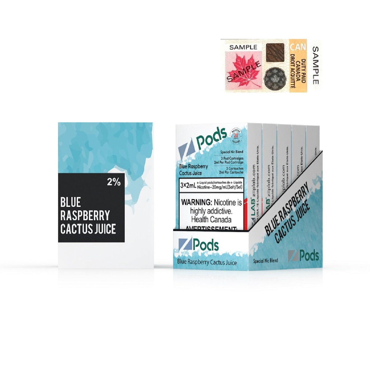 Z Pods  20MG - Blue Raspberry Cactus Juice