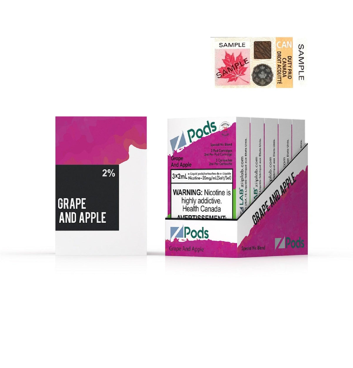 Z Pods  20MG - Grape and Apple