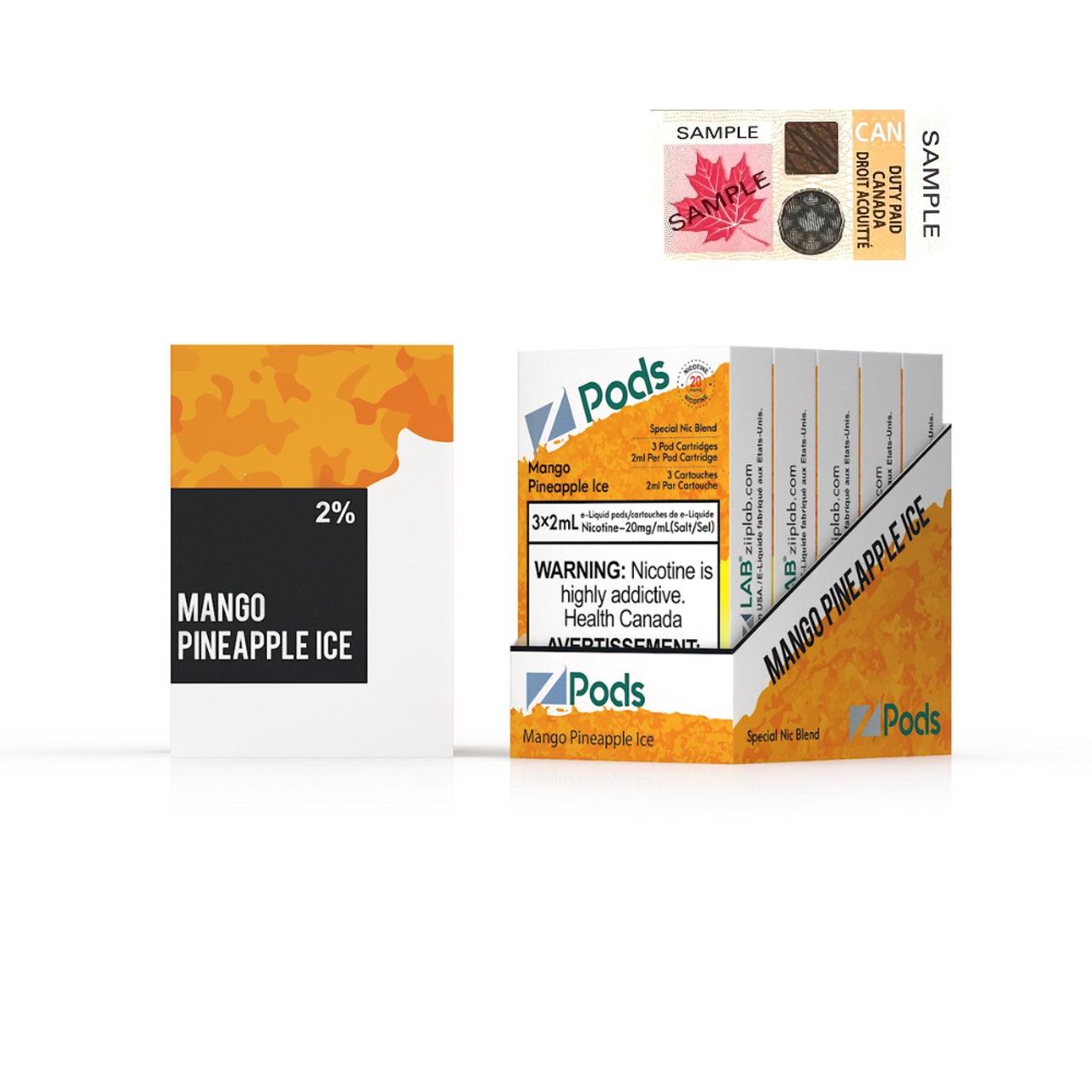 Z Pods 20mg - Mango Pineapple Ice