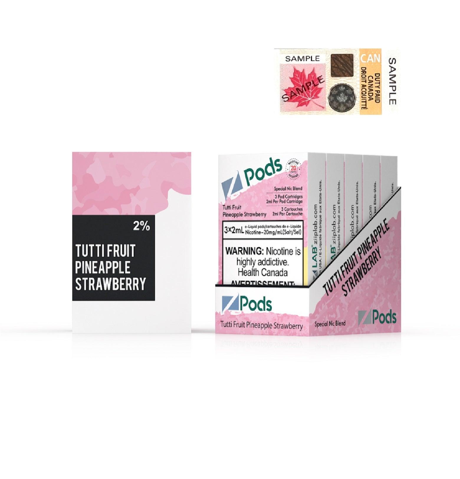 Z Pods  20MG - Tutti Fruit (Pineapple Strawberry)
